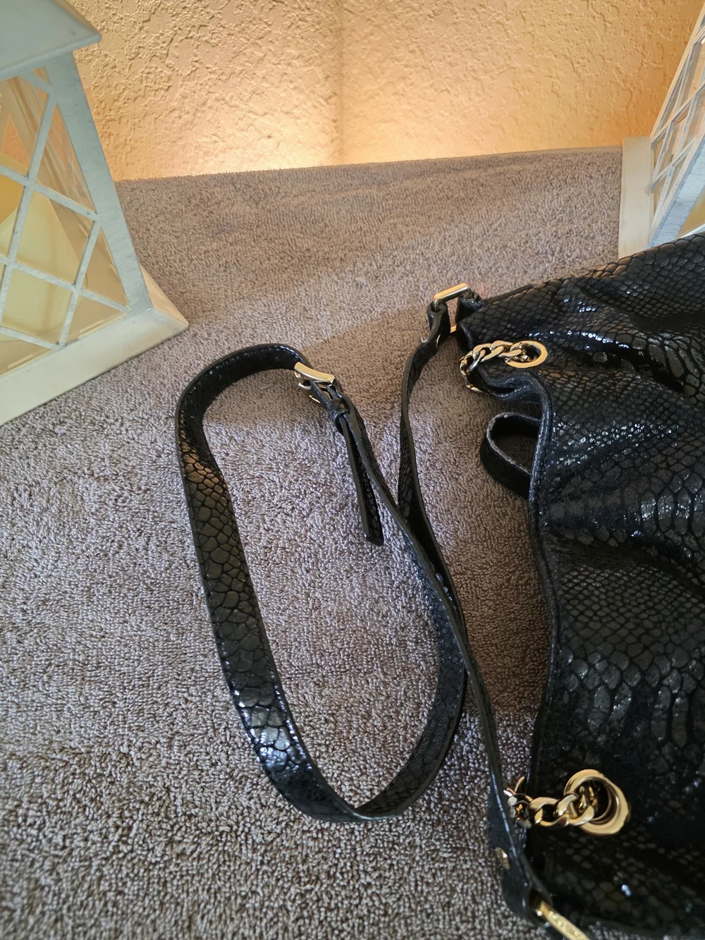 Michael Kors Black Chain Strap Shoulder Bag